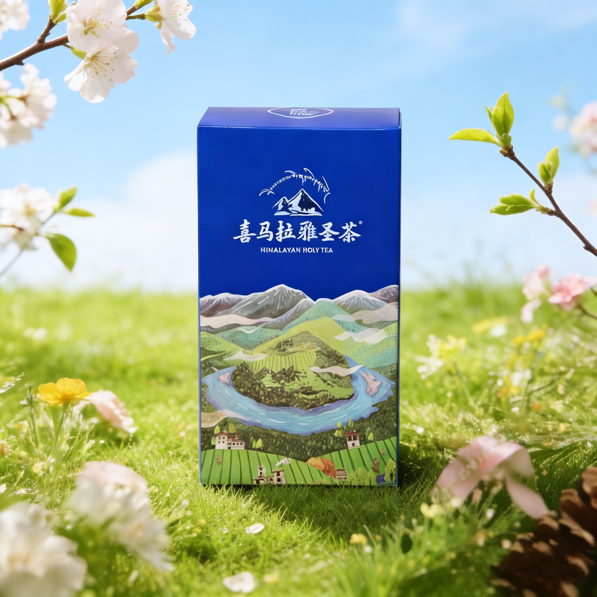 red tea, springtime tea, detail