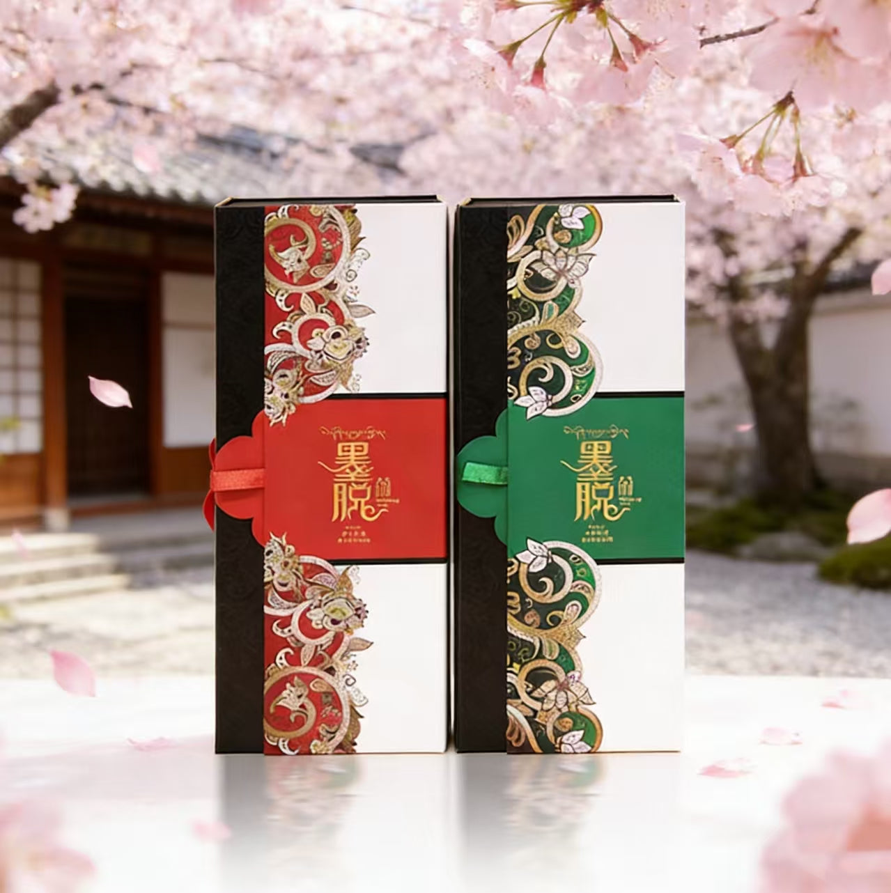 red tea, green tea, springtime tea 